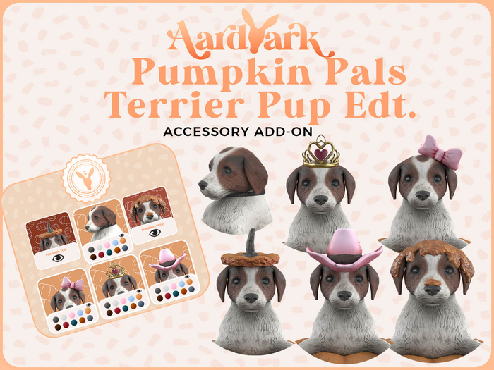 Second Life Marketplace Aardvark Pumpkin Pals Terrier Pup